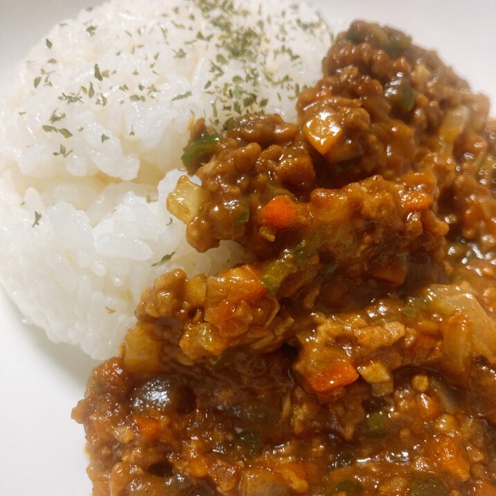 市販のカレールーでキーマカレー